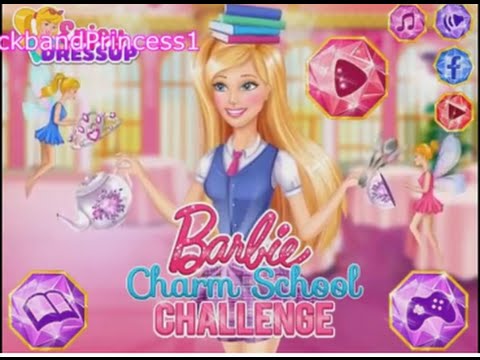 barbie games princess charm school