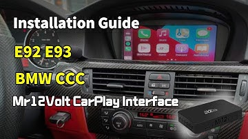 E92 E93 BMW CCC CarPlay Android auto installation