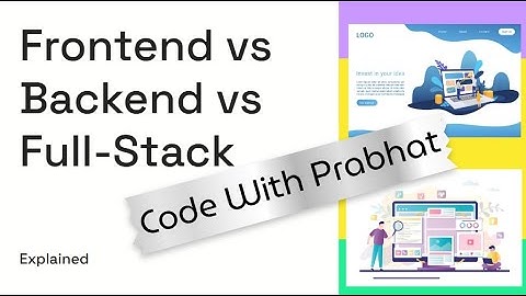 Frontend vs Backend vs Full-Stack Development Explained | Code With Prabhat
