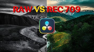 DaVinci Resolve: RAW vs. REC 709 - Simplified!