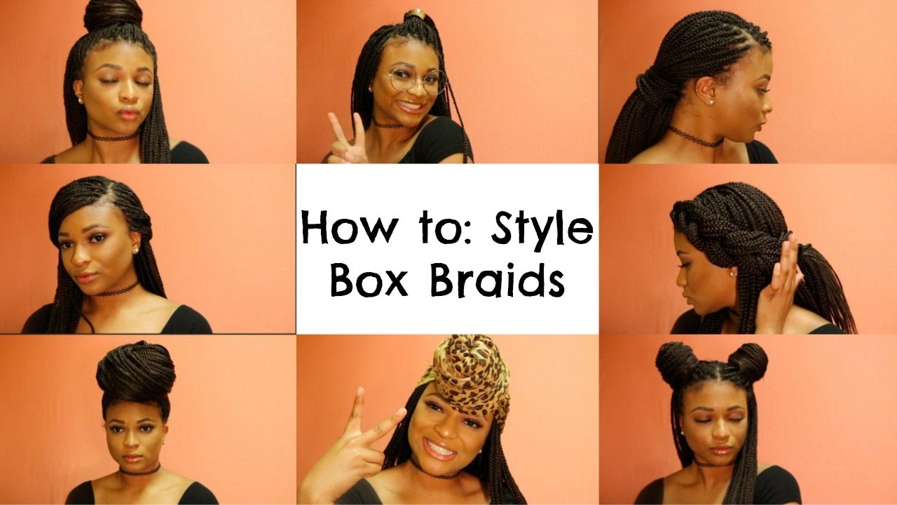 How To: Style Box Braids  Courtney Lee - YouTube
