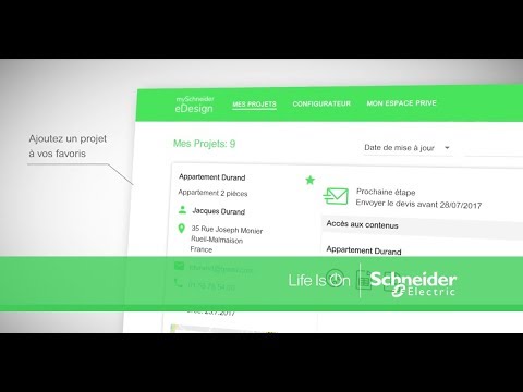 eDesign - le suivi étape par étape de vos projets - Schneider Electric