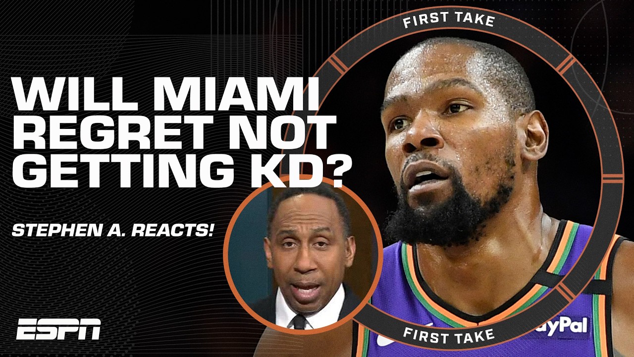 Stephen A. is 'DISAPPOINTED’ in Miami for not acquiring Kevin Durant 🗣️👀 | First Take
