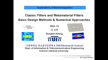 Prof. Sungtek Kahng (강승택): lecture on microwave filters and metamaterial RF passive devices