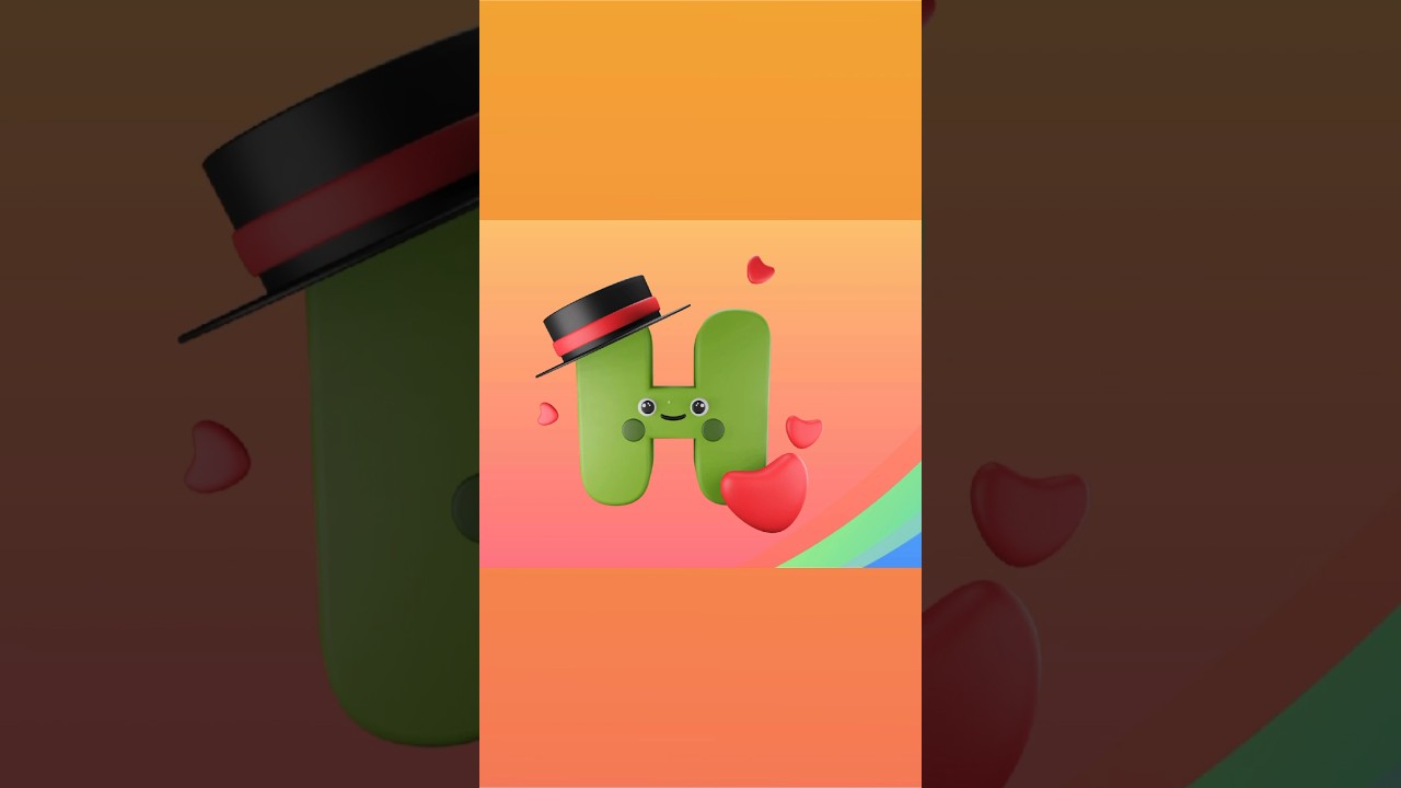 Learn english alphabet and words. ABCD for kindergarten kids