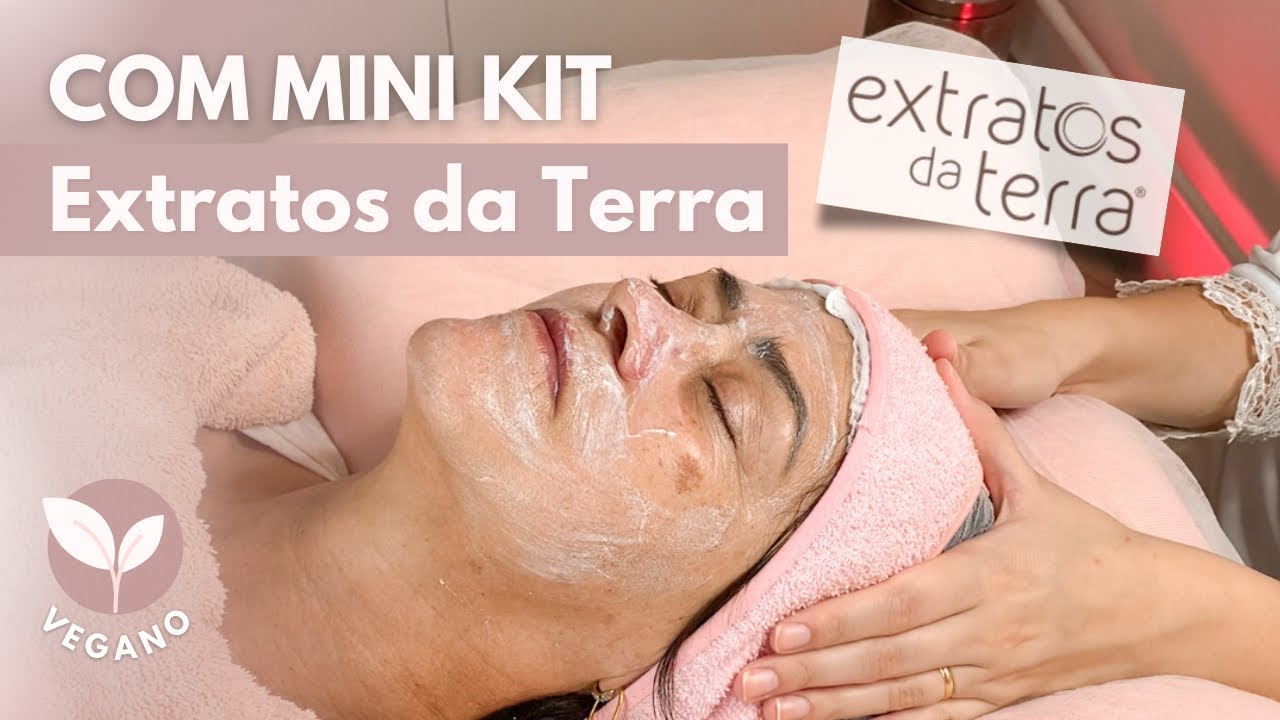 LIMPEZA DE PELE PROFISSIONAL COM O MINI KIT EXTRATOS DA TERRA