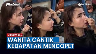 Viral, Kedapatan Mencopet  di Pasar Sentral, Wanita Cantik Diamankan Petugas di Makassar