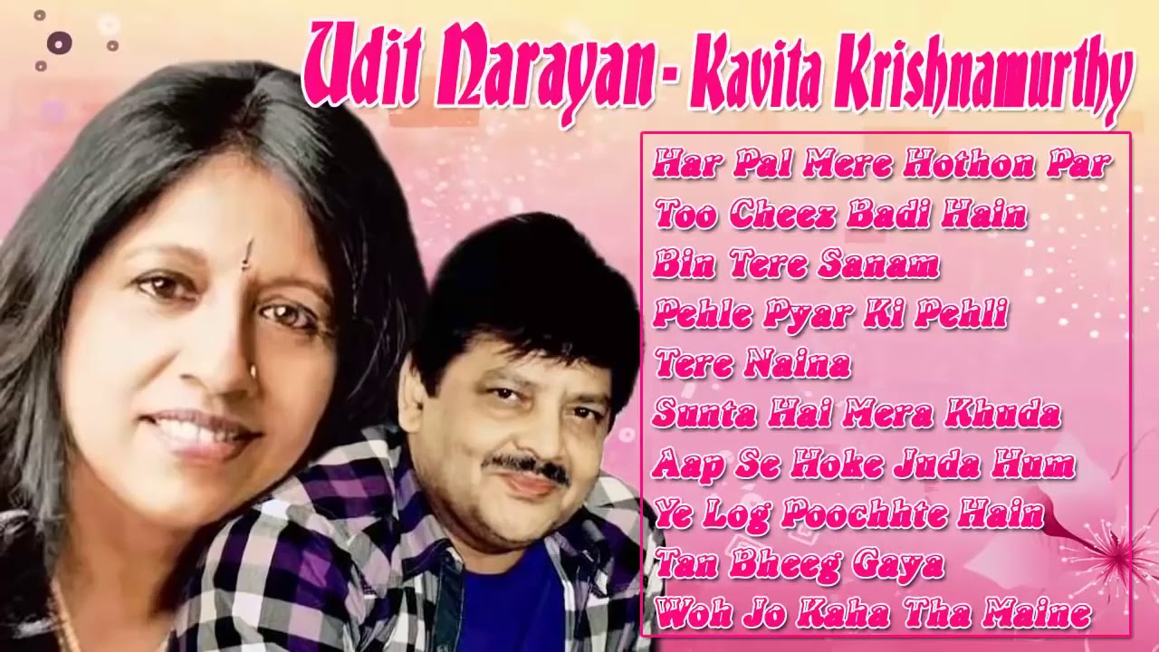 Udit Narayan and Kavita Krishnamurthy  Best Hindi Songs Bollywood Hits Songs  Audio jukebox