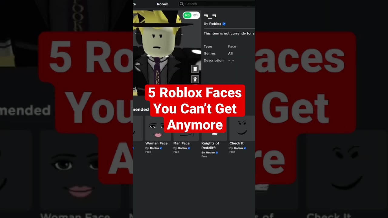 NEW ROBLOX FACES ARENT LIMITED! SHOULD YOU BUY? WILL GET GO