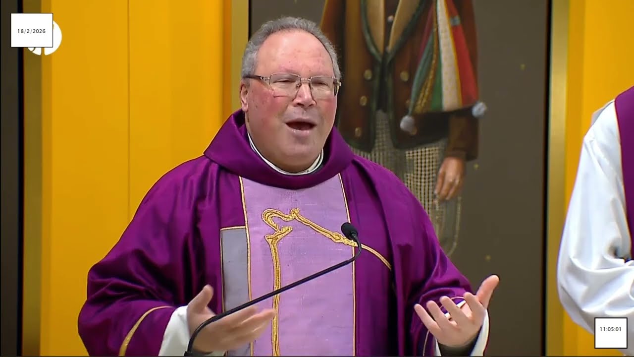 Missa desde a Basílica da Nossa Senhora do Rosário de Fátima  18.02.2026