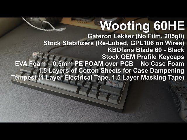 Wooting 60HE x KBDfans Blade 60 - Sound Log 7 - YouTube