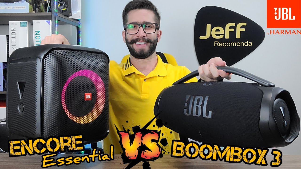 JBL BOOMBOX 3 Vs JBL PARTYBOX ENCORE ESSENTIAL 100W Qual caixa de som