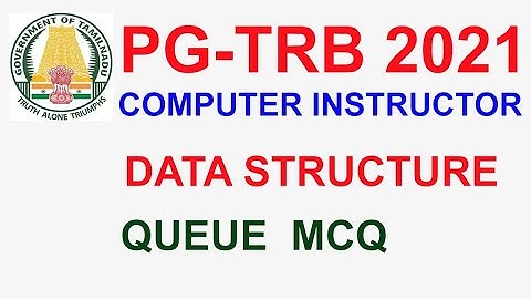 TRB  Computer Instructor Data Structure  QUEUE | VIBRANT ONLINE ACADEMY