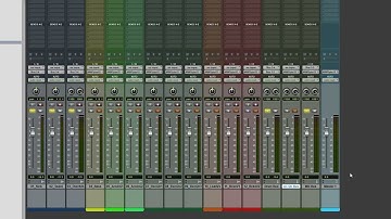 ProTools First: Mix Setup of Inputs and Outputs of  Group Bus and Aux Channels