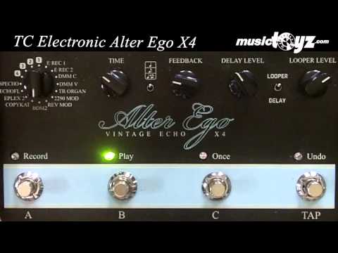 TC Electronic Alter Ego X4 Vintage Delay and Looper Pedal