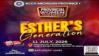 Esther's Generation | Provincial Women Conference | Rccg Rehoboth City | July 11th, 2026