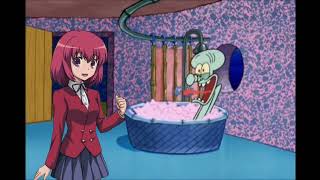 Minori bursts into Squidward Bathtub #meme #toradora #spongebob