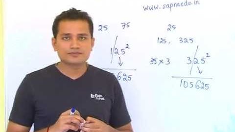 How to obtain the square of any number ending in digit 25?