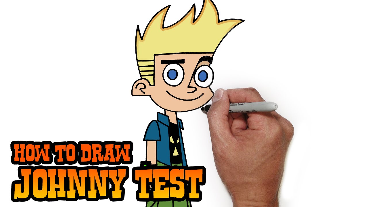 Creative Johnny Test Sketch Drawing for Adult