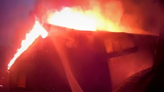 BFD  Residential Structure Fire *Helmet Cam*