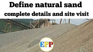 Define Natural Sand By Engineering Plus Points