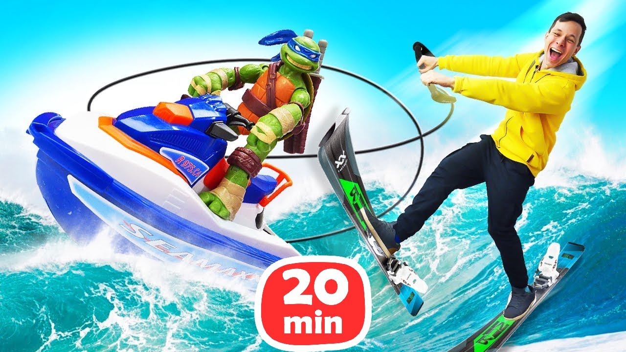 Сломали гидроцикл, Халк помогает чинить грузовик! Супергерои в видео ...