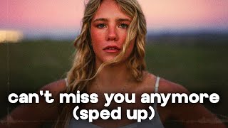 Avery Anna - Can't Miss You Anymore (sped up with lyrics)