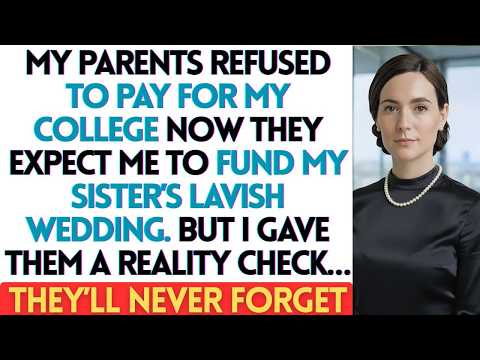 My Parents Refused To Pay For My College—Now They Expect Me To Fund My Sister's Lavish Wedding...