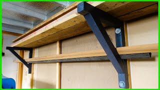 Making Simple Strong Gallows Shelving Brackets / Workshop Storage Ideas