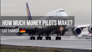 How much money pilots make #Lufthansa 🇩🇪 #airplane #aviation #pilot