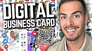 How to Create Canva Digital Business Card in 2024 📇 Free Virtual Business Card Tutorial with QR Code screenshot 3