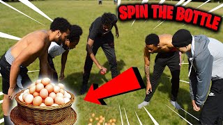 Spin The Bottle Challenge! (EGG SHOTS) | *Danger Game*