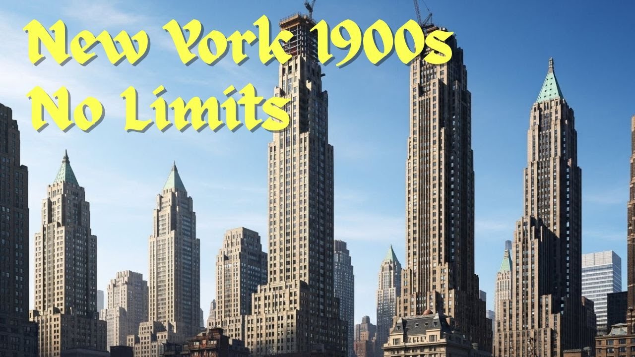 Нью-Йорк 1900-х годов — Город, который не знал границ | (Реконструкция с помощью ИИ)