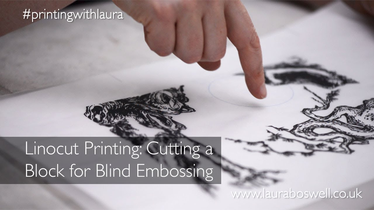 Linocut Printing: Cutting a Block for Blind Embossing 