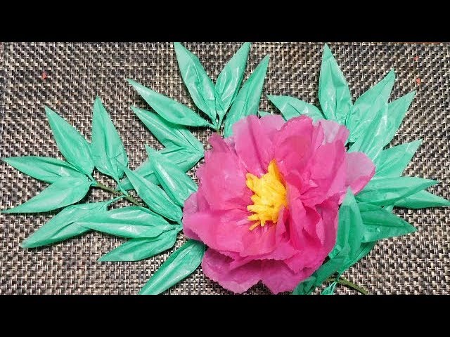 Kimie Gangiのお花紙工作 ぼたんの葉っぱの作り方 １０才位 Youtube