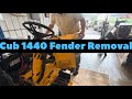 Cub Cadet 1440 Cyclops Fender Fuel Tank and Hydrostatic Transmission Removal