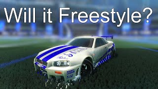 Rocket League Nissan Skyline... will it freestyle?