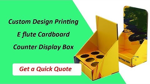 [Hot Product] Cardboard Counter Display Box for Retail: The Ultimate Way to Displays Your Products