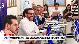 Abelardo de la Espriella fulfills work agenda in Bucaramanga