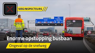 Ongeval En Opstopping Op De Busbaan Weginspecteurs