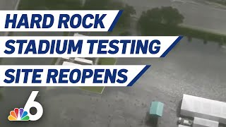 Hard Rock Stadium Testing Site Reopens as Rise in COVID Numbers Continues