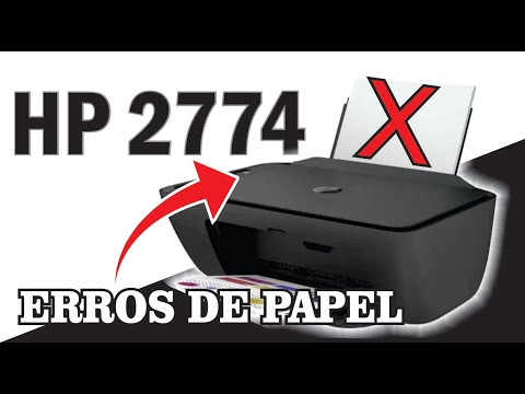 HP 2774 como resolver erros de PAPEL