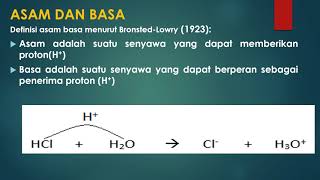 Pengertian larutan asam basa -