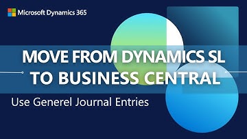 Comparing general journal entries between Dynamics SL and Dynamics 365 Business Central