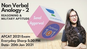 Non Verbal Analogy (Part-2) | Reasoning and Military Aptitude | Target AFCAT 2021 | Sonal