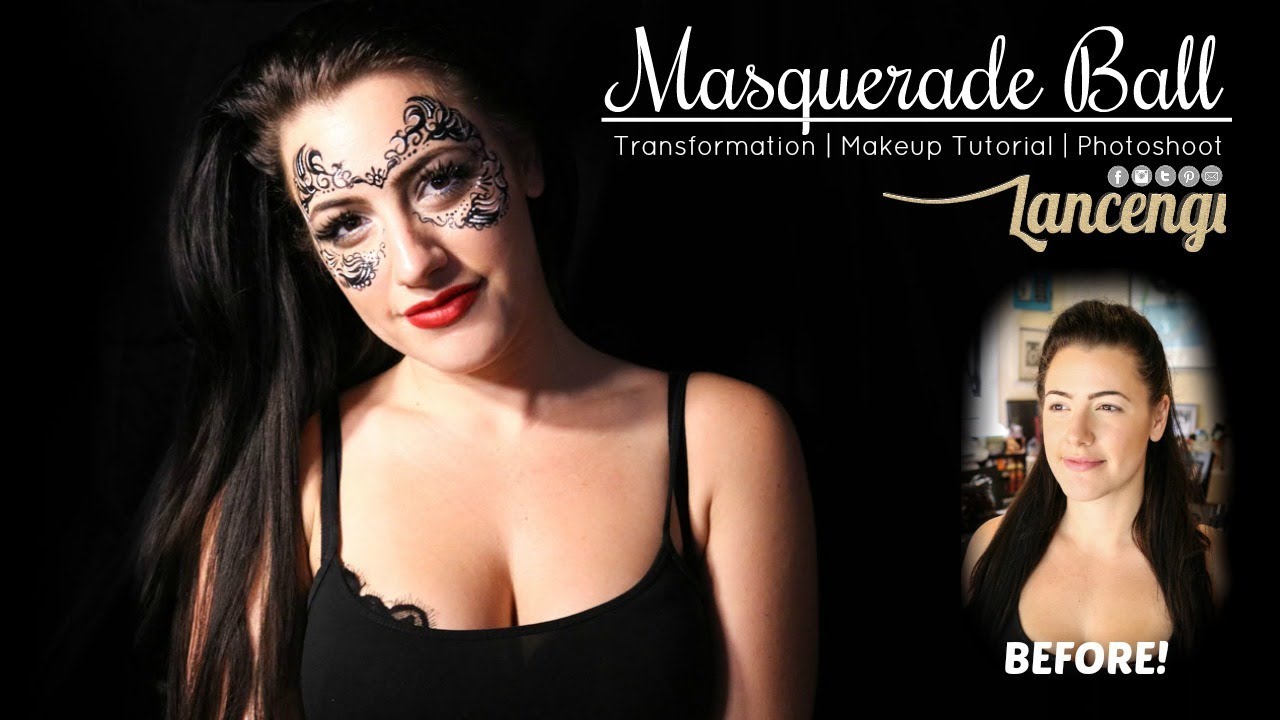 MASQUERADE MASK MAKEUP! | HALLOWEEN TUTORIAL