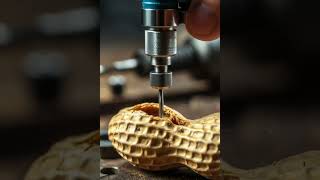 Mini Cordless Drill vs Walnut Shell 🔥 Tiny Tool Extreme Macro | Satisfying 4K
