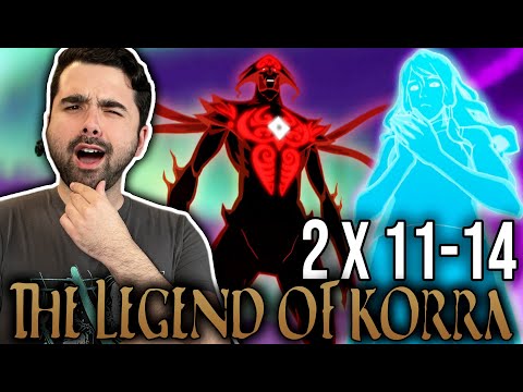 FIRST TIME WATCHING Legend of Korra SEASON 2 EPISODE 11-14 REACTION! HARMONIC CONVERGENCE