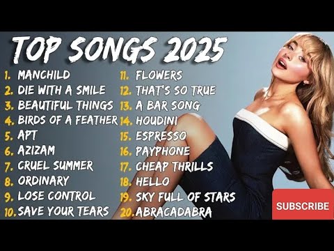 Top SpotiFy Hits Oktober 2025 Summer Mix Sabrina Carpenter Bruno Mars Billie Eilish