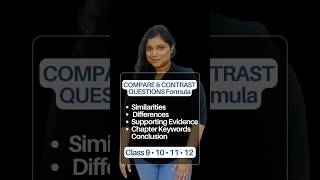 Compare &amp; Contrast Questions Full Marks Formula | Class 9–12 English Literature | CBSE Exam Tips
